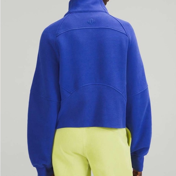 Lululemon Scuba Oversized Funnel Neck Half Zip “Psychic” indigo blue M/L size - Picture 3 of 4